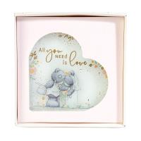 Me to You Glass Heart Shaped Wedding Plaque Extra Image 2 Preview